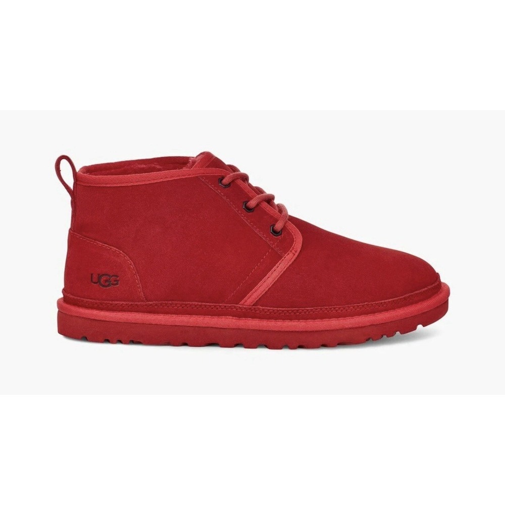 UGG Red Neumel Classic Suede Lace Up Chukka Boots Shoes Men's Size US 6 Youth